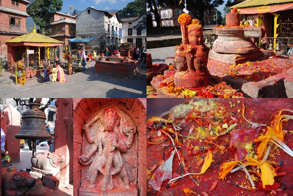 Kathmandu Valley 1 Budhanikantha 6 Other Statues Next To Sleeping Vishnu The Budhanilkantha Narayan (Sleeping Vishnu) complex is a hub of activity around 9am each morning as pilgrims rings bells, and prepare offerings for Vishnu.